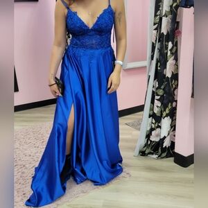 Royal Blue Dress (Gown, Prom, Formal, Homecoming, Turnabout, Bridesmaid)